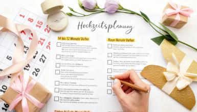 Checkliste für die Hochzeit: So behaltet ihr den Überblick!