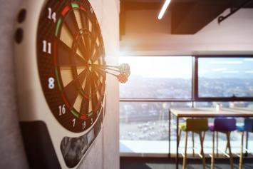 Dartscheibe als Geschenk