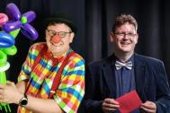 Clown und Zauberer