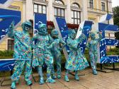 Mosaik - Spiegelact &amp; lebende Statuen