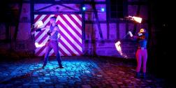 Hochzeit mit Feuershow auf Burg Lichtenberg LuxArt - Performancekunst & Feuertanz