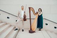 Duo Dunkelgoldmusik mit Harfe dunkelgoldmusik