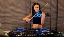 DJane/DJ mit E-Violine