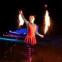 Auch eine kinderfreundliche Feuershow ist für verschiedene Events realisierbar LuxART Performancekunst Kinderanimation