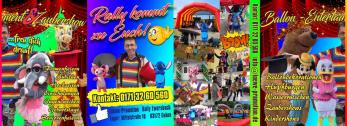 Werbeflyer neu 2026 mit Ballon und Zaubershow- Rally Ewersbach&die Stitch Mit-Machshow,