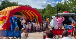 ..das neue Stitch und Angel-Mitmach Programm incl. Bühnenüberdachung-aufblasbar Rally Ewersbach&die Stitch Mit-Machshow,