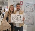 Zeichnen auf der Hochzeitsmesse Schnellzeichner Christian