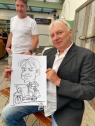 Karikatur mit Moped Schnellzeichner Christian