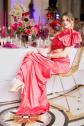 Ein Traum in Pink: Floraler Glamour im Haute-Couture-Design. Leony la Roc - Sektempfänge