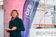 Richtfest: Festaktmoderation für OFB Projektentwickler (Foto: Sven Reichold) Moderatorin Yvonne Oswald