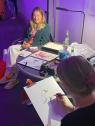 Firmenevents mit Begeisterung Schnellzeichnerin Nina