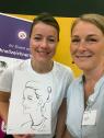 das besondere Erinnerungsmoment :) mit Ihrem Branding Schnellzeichnerin Nina