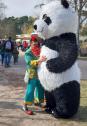 Unser Panda "Bambooo" und Clown Freddi Vegas Events / Kindercircus Vegas
