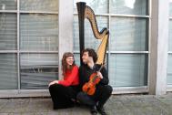 Duo mit Geige Iris Harfe