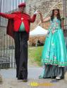 Herr von Daher mit der Blumenprinzessin NANU-Traumtheater