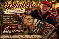 Auftritt auf dem Essener Weinfest/Kennedyplatz Siggi & sein mobiles Akkordeon