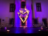 Hochzeit Feuershow brennendes Herz Flamba Feuershow und Lichtshow