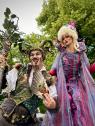 Walkact Faun und Madame Butterfly beim Kunstfest Pankow Die Flugträumer