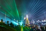 Lasershow statt Feuerwerk zu Silvester an der Nordsee SPiCE Lasershow