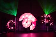 LED-Lichtshow mit Lasershow-Begleitung für eine Firmenfeier in Nürnberg SPiCE Lasershow