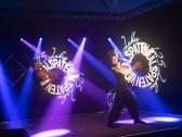 LED-Lichtshow für eine Firmenfeier mit Jubiläum SPiCE Lasershow