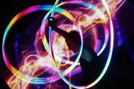LED-Show mit programmierbaren LED-Requisiten in München SPiCE Lasershow