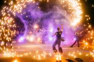 Laser- und Feuershow im Stadtpark Norderstedt bei Hamburg SPiCE Lasershow