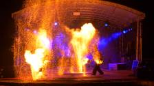 Fire on drums