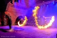 Fire on drums