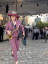 Saxophonistin Mercedes