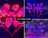 LED-EDELSTEINE, TÄNZER UND LICHTSHOWS