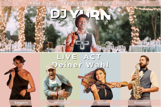 DJ + LIVEMUSIKER | Saxophon, Gesang uvm.