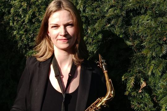 Saxophonistin Stefanie Leipertz