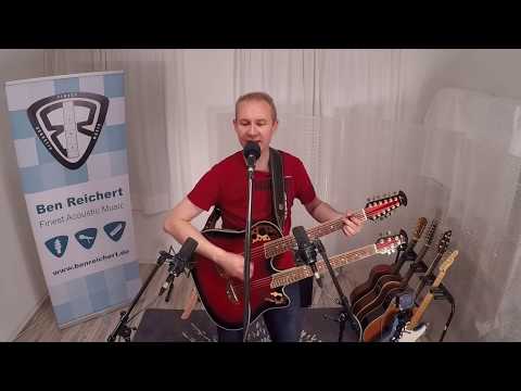 Video: Bon Jovi - Wanted Dead Or Alive acoustic doubleneck guitar cover