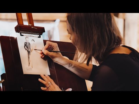 Video: Schnellzeichnerin Natalia | Hochzeiten | München &amp; Umgebung