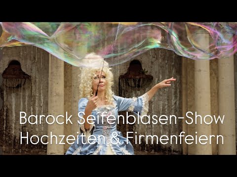 Video: Seifenblasenshow für Hochzeit, für Familienfest oder Betriebsfeier. Bubble Show for a wedding  