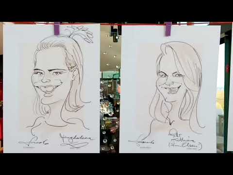 Video: Leonardo Karikaturist Schnellzeichner Messe Basel. Schnellzeichner Zürich Bern Luzern Zug Baselworld #marketingtipps #messe 