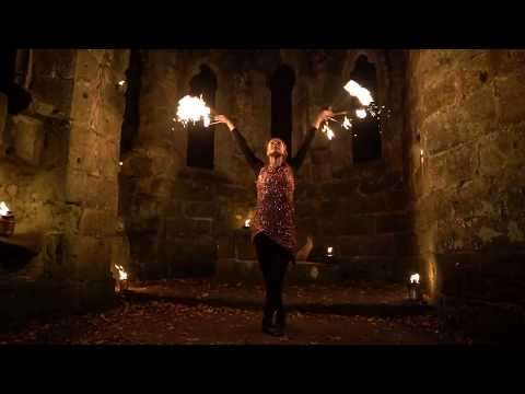 Video: Dhyana FeuerTanzShow &amp; Kinderanimation/Walkact Feenwesen 2020