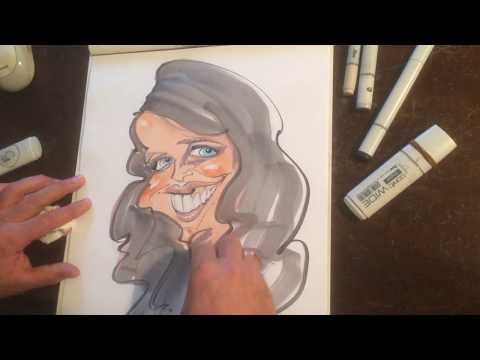 Video: Karikaturist und Schnellzeichner KASLI aus Bayern und Baden-Württemberg