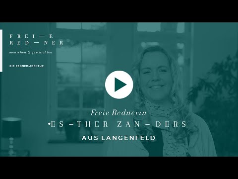 Video: Freie Rednerin Esther Zanders