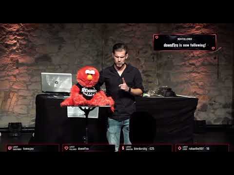 Video: Bauchredner Pascal Huber mit Elmo (Community-Treff von Eric SSL)