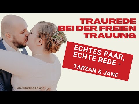 Video:  Traurede bei der freien Trauung - so kann&#039;s klingen |Tarzan &amp; Jane 